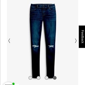 DESTRUCTED SKIMMER JEANS